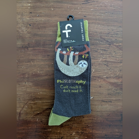 Men's Sloth Socks - Brand New - Picture 1 of 2